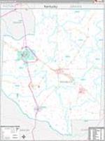 Weakley, Tn Carrier Route Wall Map
