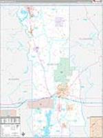 Webster Parish (), La Carrier Route Wall Map