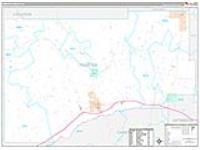 Webster, Ms Carrier Route Wall Map