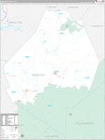 Webster County, WV Zip Code Wall Map Basic Style by MarketMAPS - MapSales