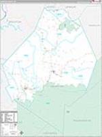Webster, Wv Carrier Route Wall Map