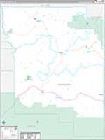 Wheeler, Or Carrier Route Wall Map