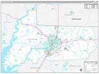 Wicomico, Md Carrier Route Wall Map