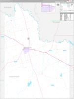 Wilbarger, Tx Carrier Route Wall Map