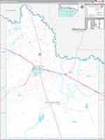 Wilbarger, Tx Carrier Route Wall Map