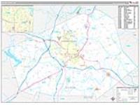 Wilson, Nc Carrier Route Wall Map