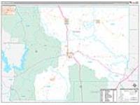 Winn Parish (), La Carrier Route Wall Map