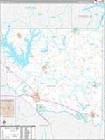Wood, Tx Carrier Route Wall Map