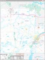 Wood, Wi Carrier Route Wall Map