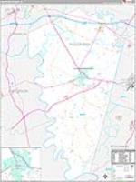 Woodford, Ky Carrier Route Wall Map