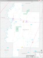 Woodruff, Ar Carrier Route Wall Map