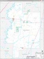 Woodruff, Ar Carrier Route Wall Map