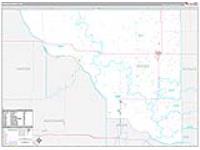Woods, Ok Carrier Route Wall Map