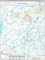 Worcester, Ma Carrier Route Wall Map