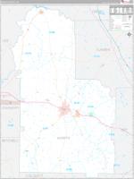 Worth, Ga Carrier Route Wall Map