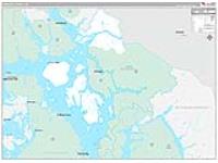 Wrangell Petersburg Borough (), Ak Carrier Route Wall Map