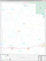 Wright, Mo Carrier Route Wall Map