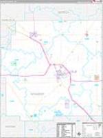 Wyandot, Oh Carrier Route Wall Map