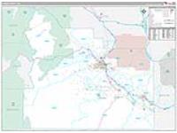 Yakima, Wa Carrier Route Wall Map