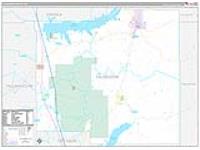 Yalobusha, Ms Carrier Route Wall Map