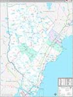 York, Me Carrier Route Wall Map