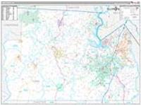 York, Sc Carrier Route Wall Map