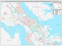 York, Va Carrier Route Wall Map