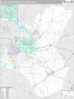 Raleigh Metro Area Wall Map