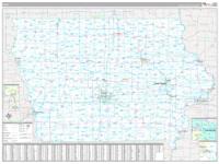 Iowa Wall Map Zip Code