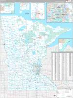 Minnesota Wall Map Zip Code