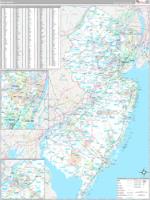 New Jersey Wall Map Zip Code