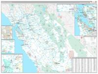 California Central Wall Map