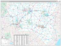 North Carolina Central Wall Map