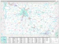Tennessee Central Wall Map