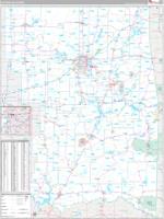 Oklahoma Eastern Wall Map