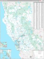 California Northern Wall Map