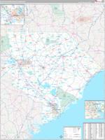 South Carolina North Eastern Wall Map