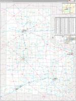 Texas North Western Wall Map