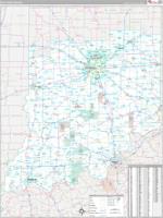 Indiana Southern Wall Map