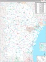 Georgia South Eastern Wall Map