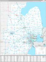 Michigan South Eastern Wall Map