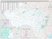 Texas South Western Wall Map