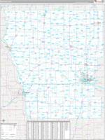 Iowa Western Wall Map