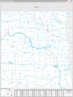 North Dakota Western Wall Map