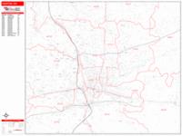 Canton Ohio Zip Code Wall Map (Basic Style) by MarketMAPS - MapSales