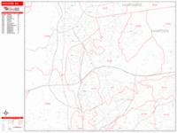 Chicopee Massachusetts Zip Code Wall Map (Basic Style) by MarketMAPS ...