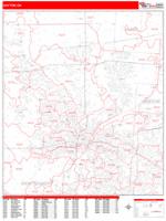 Dayton Ohio Zip Code Wall Map (Basic Style) by MarketMAPS - MapSales
