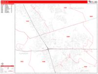 Dublin California Zip Code Wall Map (Basic Style) by MarketMAPS - MapSales