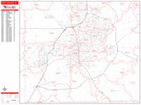 Fort Wayne Indiana Zip Code Wall Map (Basic Style) by MarketMAPS - MapSales