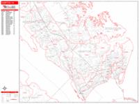 Hampton Virginia Zip Code Wall Map (Basic Style) by MarketMAPS - MapSales